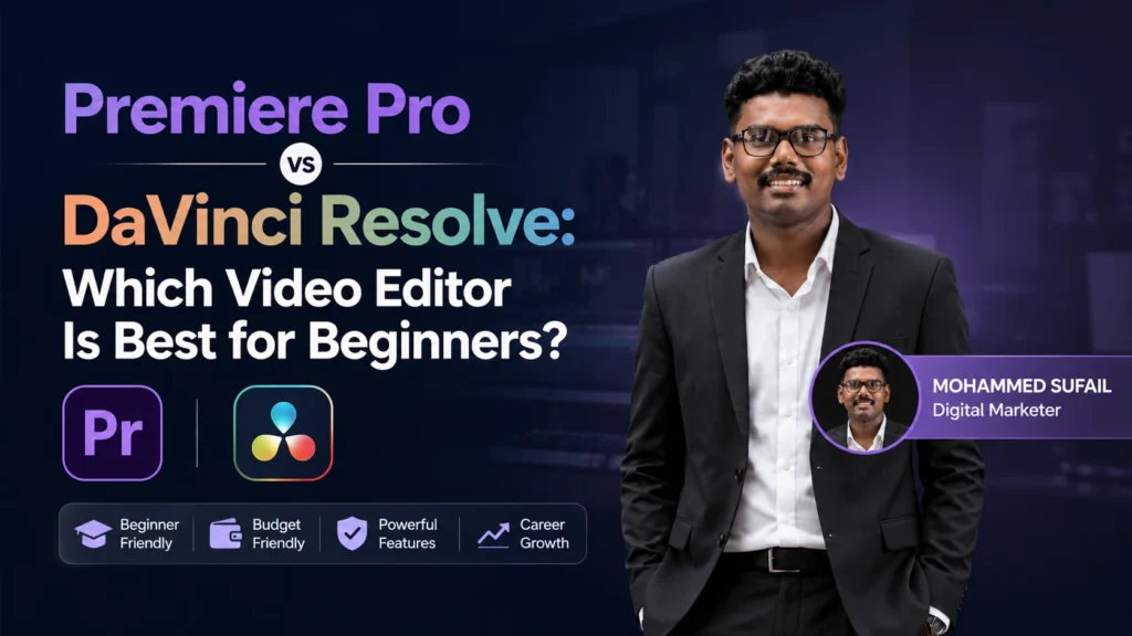 Premiere Pro vs DaVinci Resolve video editing software comparison